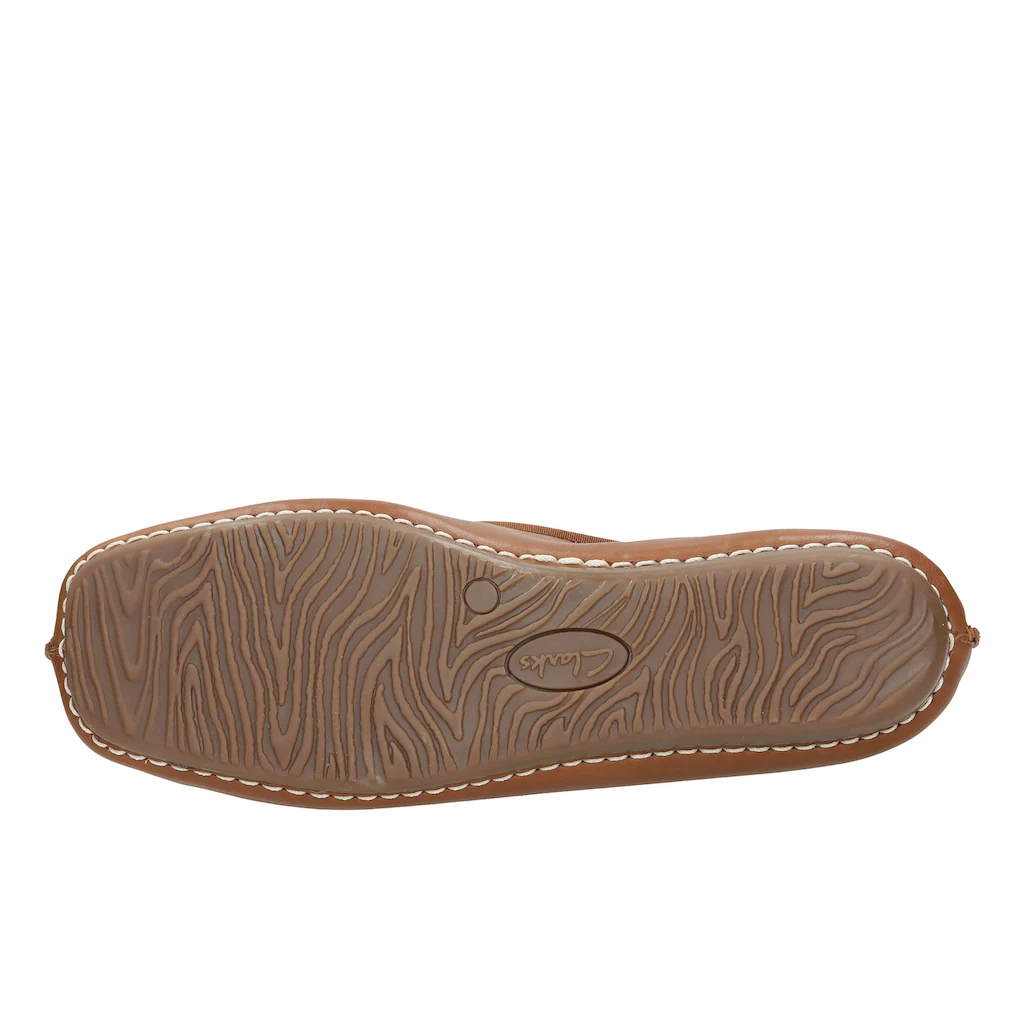 Clarks Ballerina »Freckle Ice« Slipper Flats Flats Slipper Mit Schleifchen