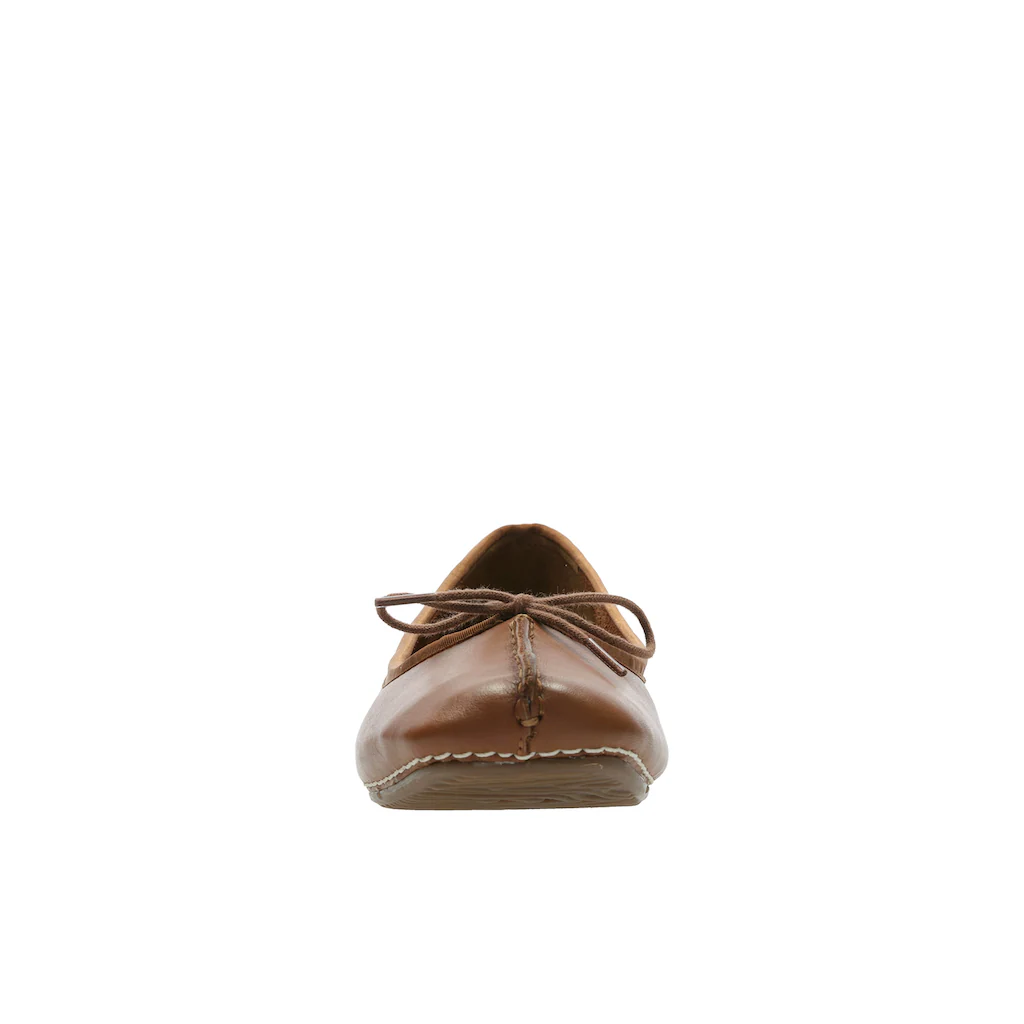 Clarks Ballerina »Freckle Ice« Slipper Flats Flats Slipper Mit Schleifchen