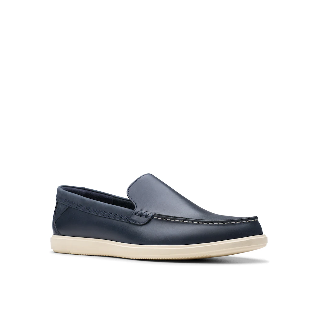 Clarks Bootsschuh »Bratton Loafer« Bootsschuh Mokassin Slip-On Sneaker Mit Ziernaht ▷ Für