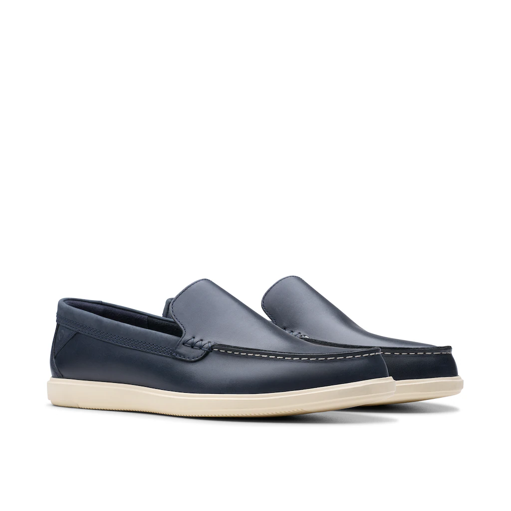 Clarks Bootsschuh »Bratton Loafer« Bootsschuh Mokassin Slip-On Sneaker mit Ziernaht ▷ für