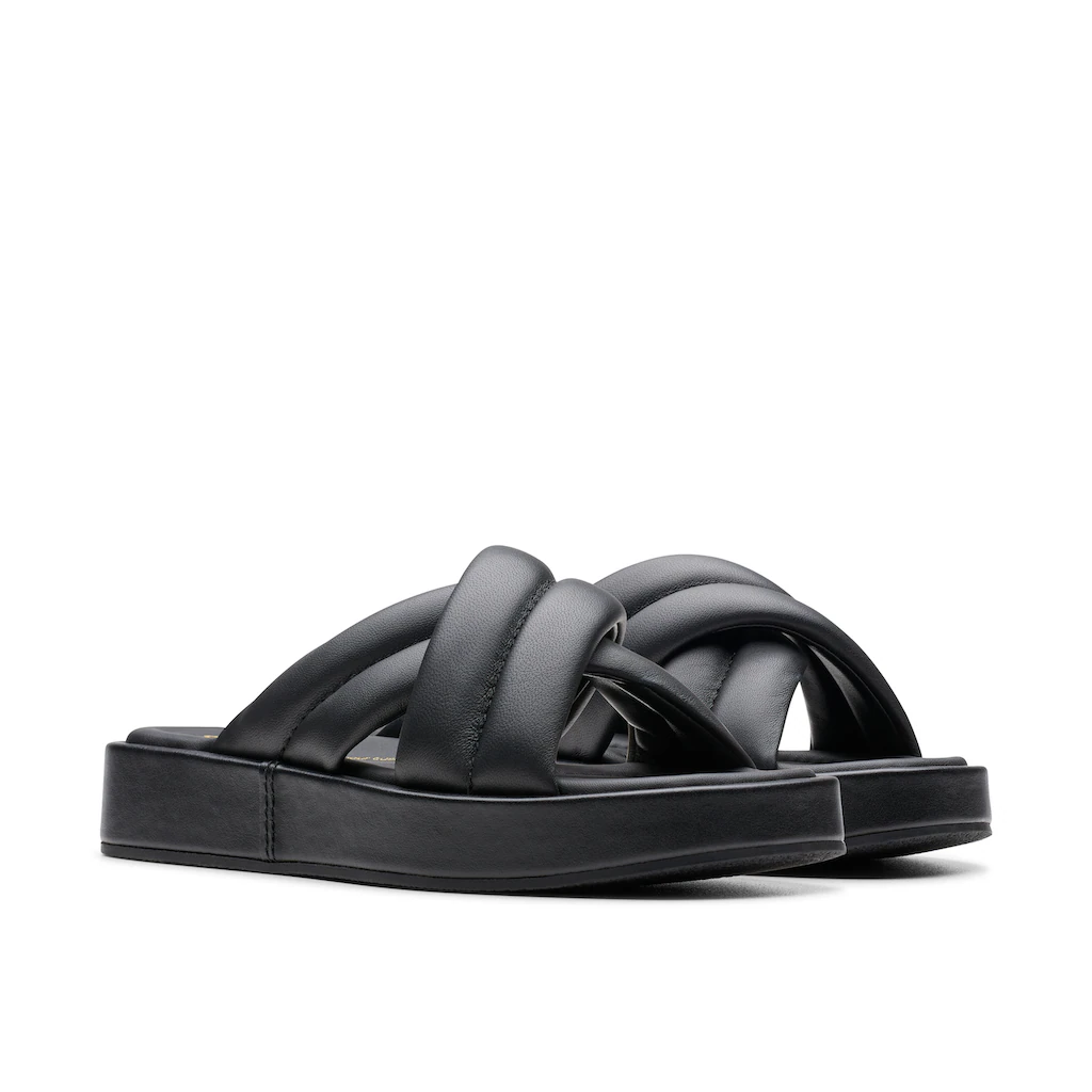 Clarks Hausschuh »Alda Glide« Slides Schlappen mit gepolsterter Bandage