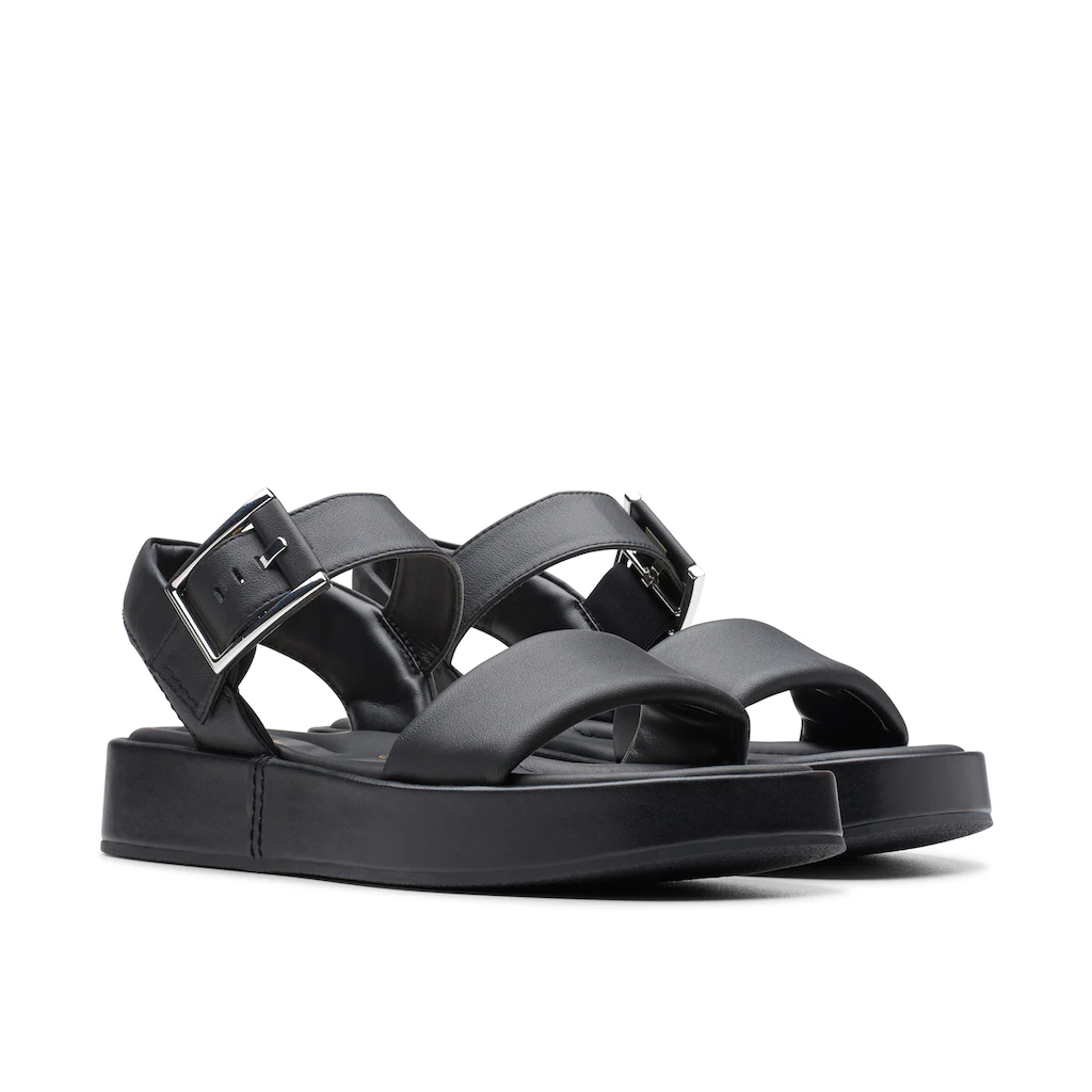 Clarks Sandale »Alda Strap« Sandale Flats mit Plateausohle