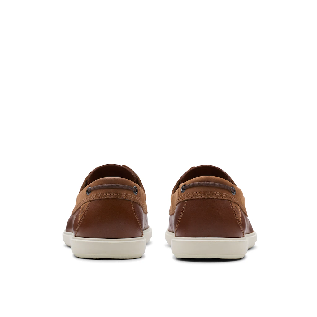 Clarks Schnürschuh »Bratton Boat« Bootsschuh Mokassin Slip-On Sneaker Mit Ziernaht Bestellen