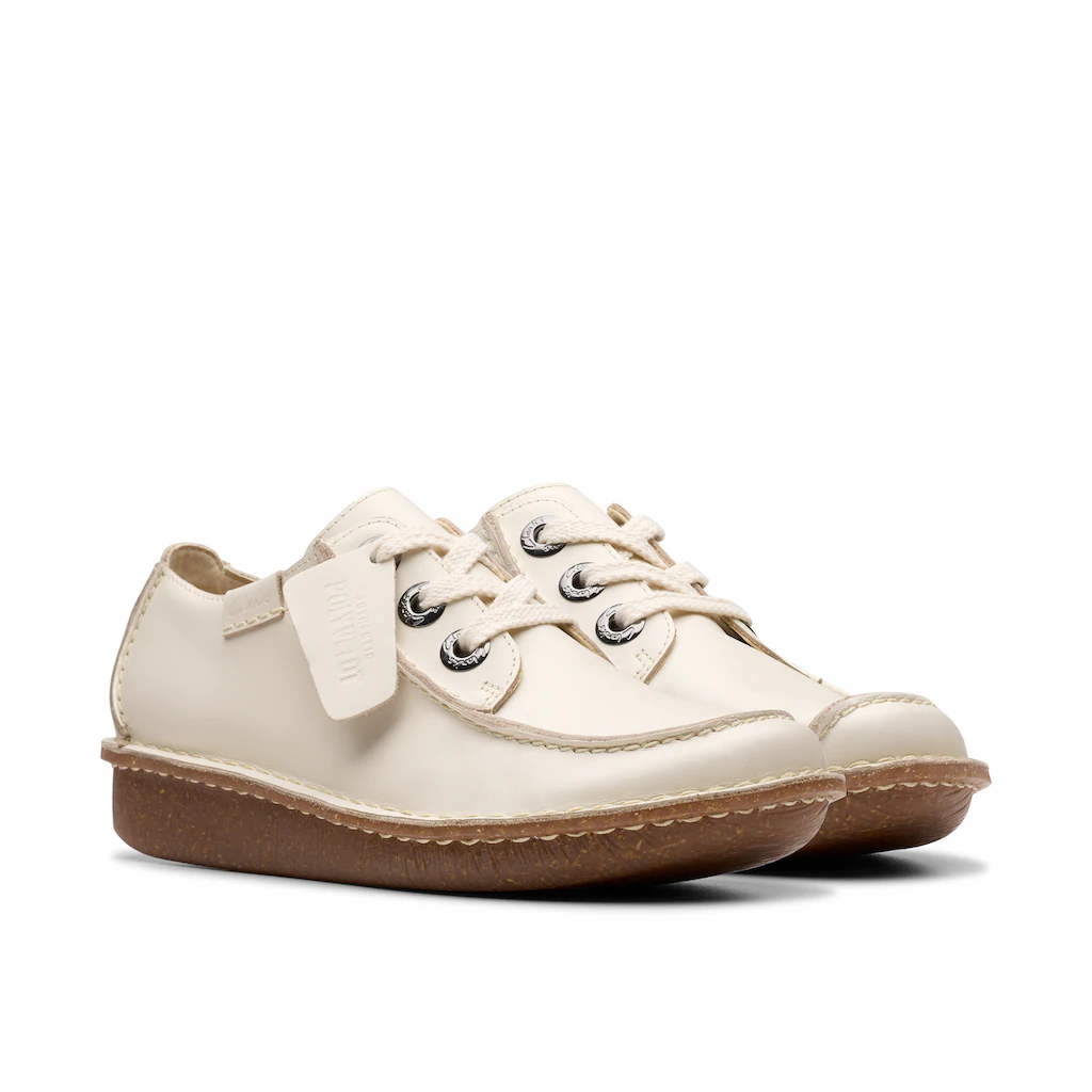 Clarks Schnürschuh »Funny Dream« Freizeitschuh Halbschuh Komfortschuh Mit Ziernaht