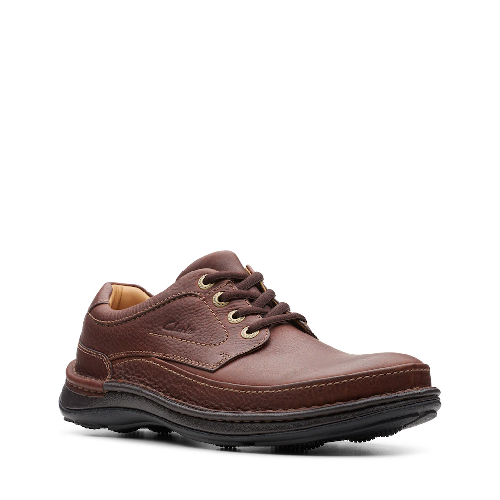 Clarks Schnürschuh »Nature Three« Freizeitschuh Halbschuh Schnürschuh mit herausnehmbares Fußbett