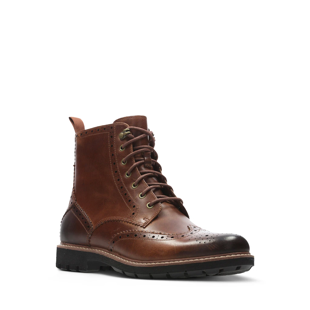 Clarks Schnürstiefel »Batcombe Lord« Budapester Brogue Business Stiefel mit Lyralochung kaufen