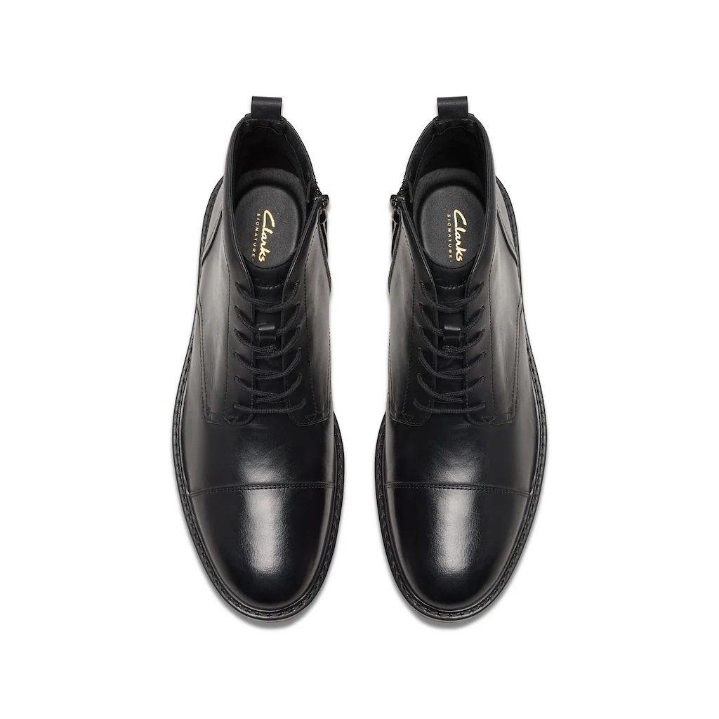 Clarks Winterstiefel »Aldwin Cap« Festtagsschuh Stiefelette Anzugschuh Mit Blockabsatz Bestellen
