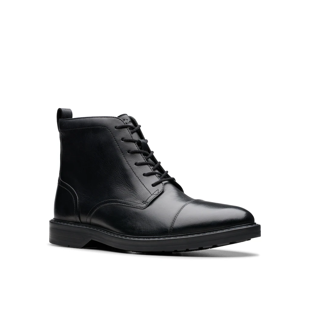 Clarks Winterstiefel »Aldwin Cap« Festtagsschuh Stiefelette Anzugschuh Mit Blockabsatz Bestellen