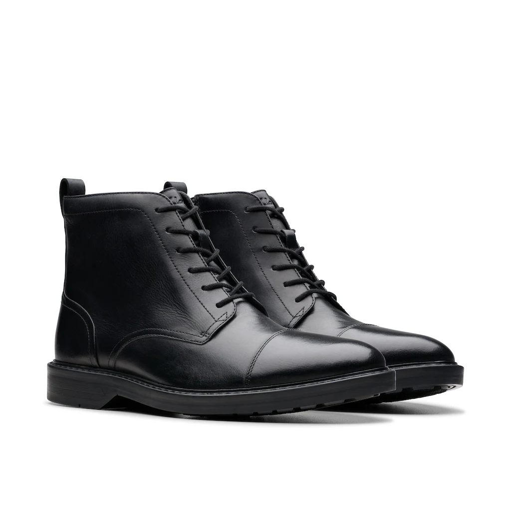 Clarks Winterstiefel »Aldwin Cap« Festtagsschuh Stiefelette Anzugschuh mit Blockabsatz bestellen