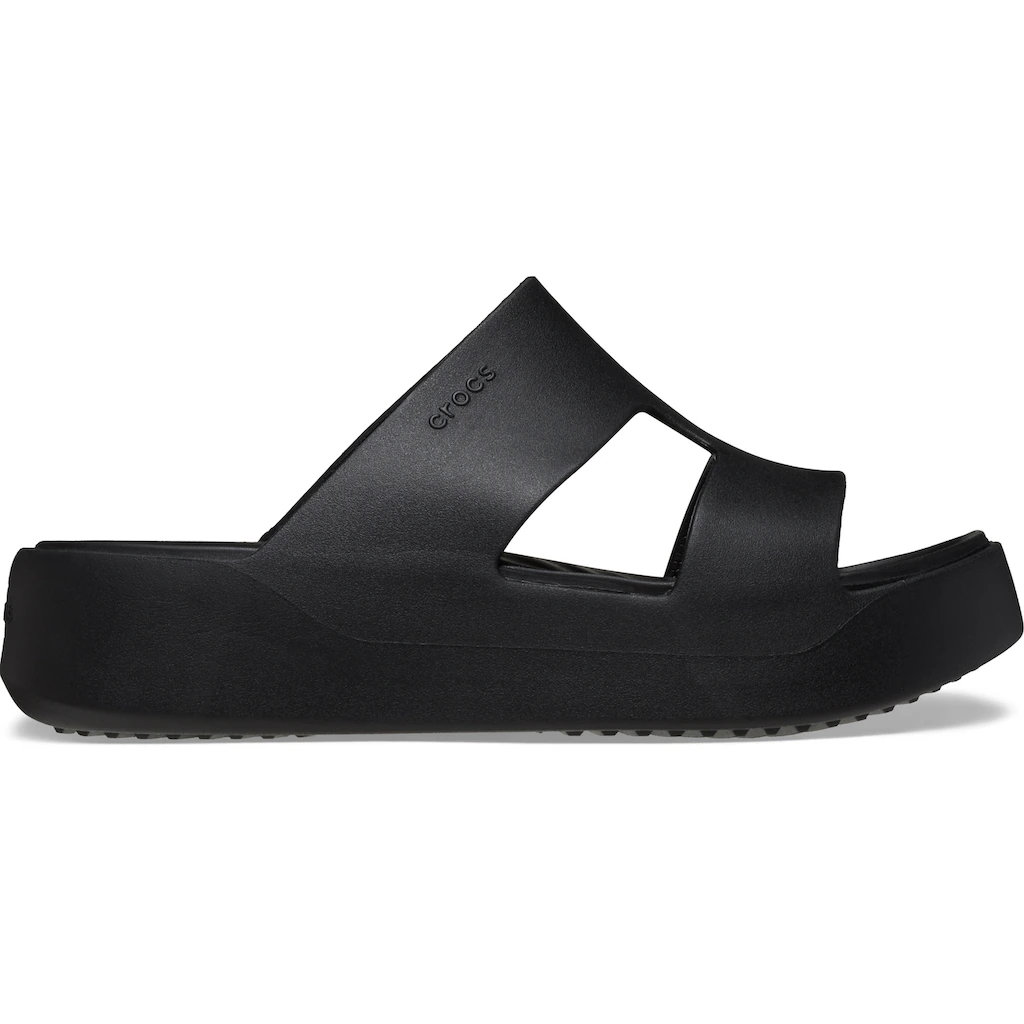 Crocs Badepantolette »Getaway Platform H-Strap« Sommerschuh Schlappen Badeschuh Poolslides Weiche Innensohle
