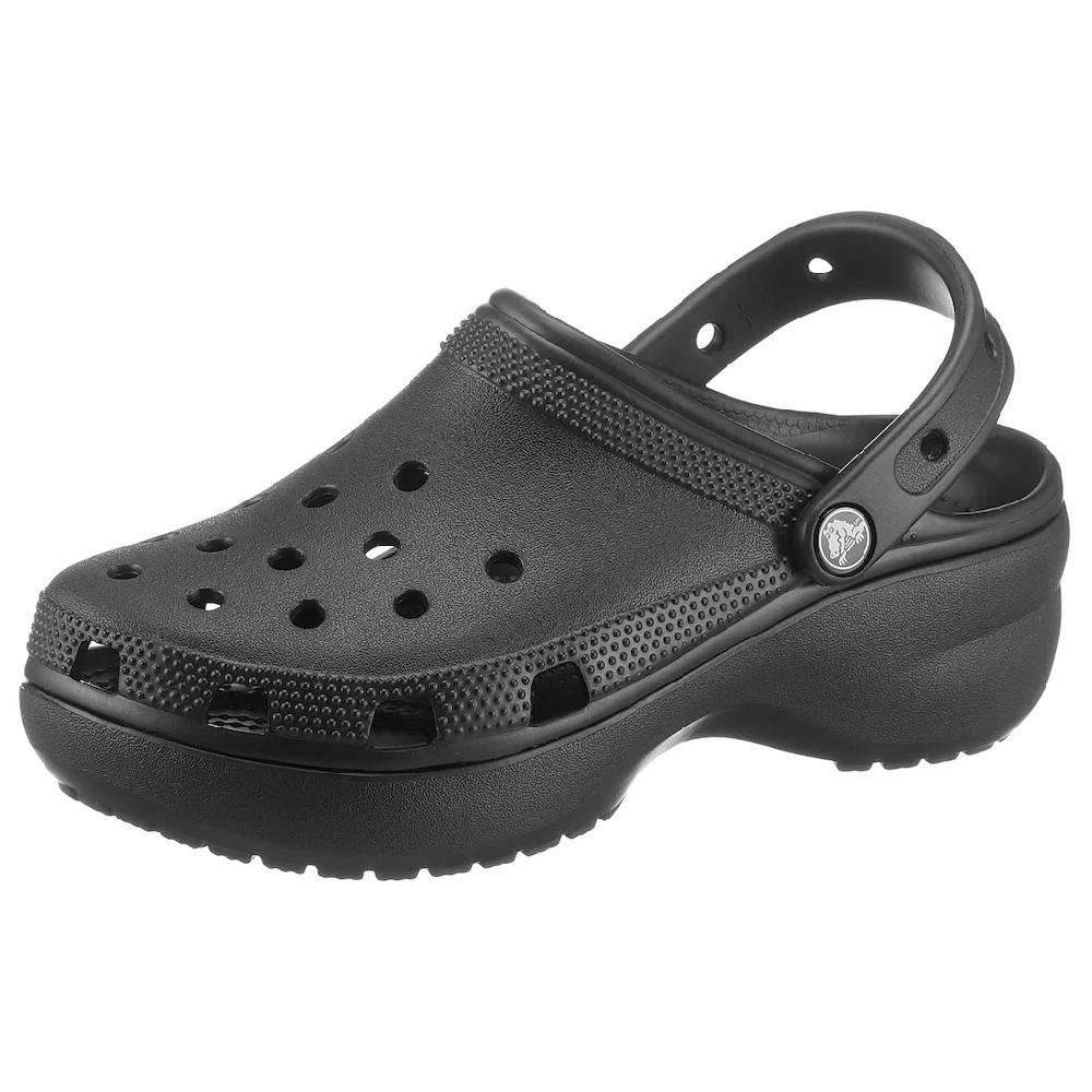 Crocs Clog »Classic Platform Clog W« Plateau Sommerschuh Schlappen Hausschuh Trendige Plateausohle
