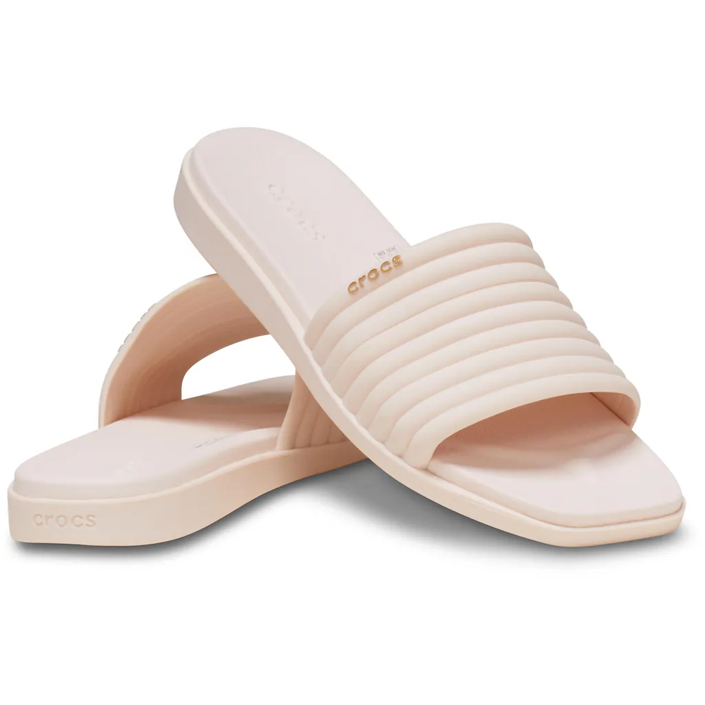 Crocs Pantolette »Miami Slide« Badeschuh Schlappen Mit Kleinem Keilabsatz ▷ Für