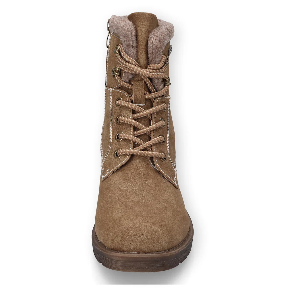 Dockers By Gerli Schnürstiefelette Schnürboots Winterstiefel Mit Filz Am Schaft ▷ Für