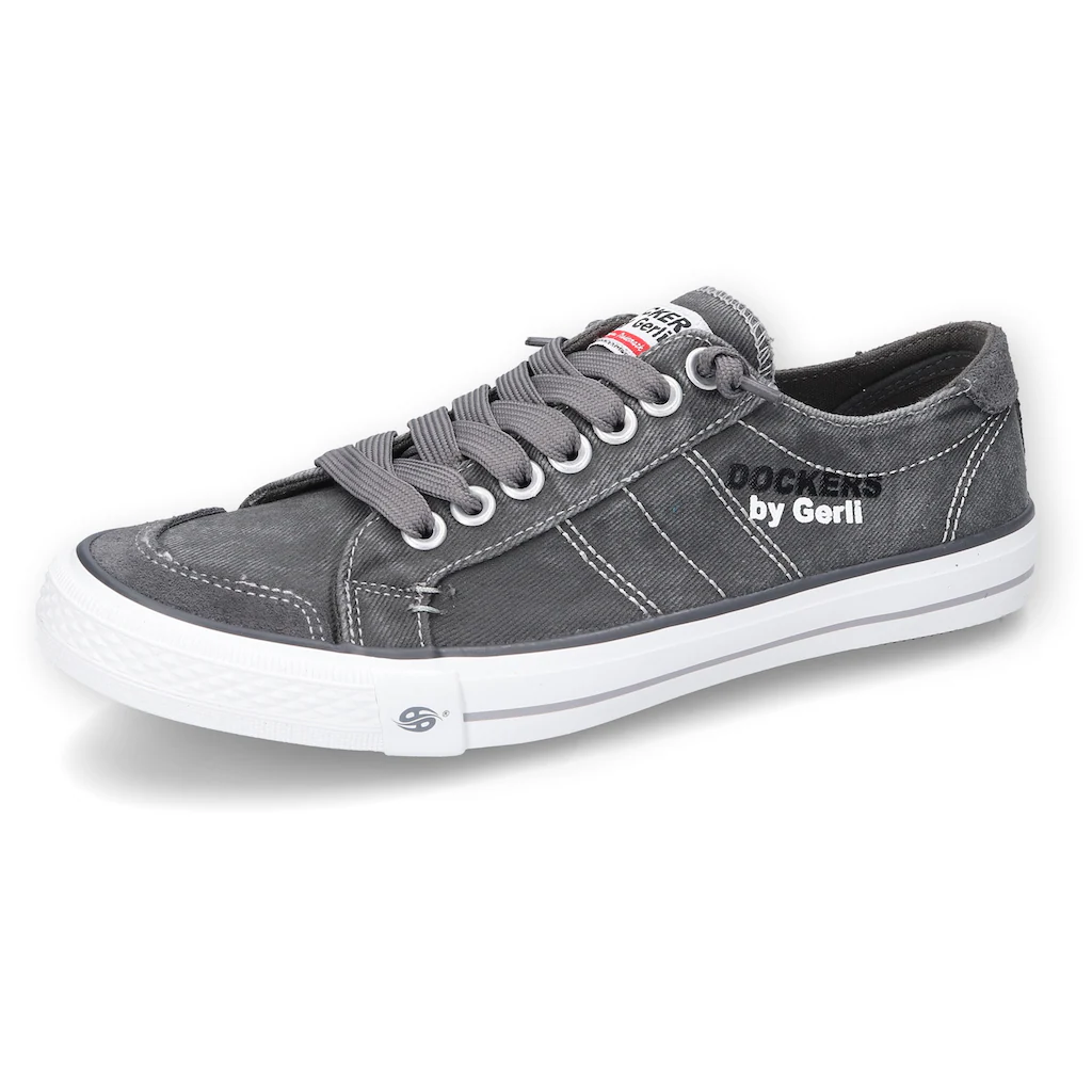 Dockers by Gerli Slip-On Sneaker Freizeitschuh Retro Sneaker Fake Schnürung in cooler Jeansoptik online kaufen