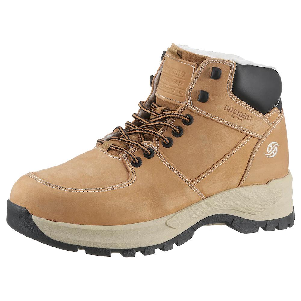 Dockers by Gerli Winterstiefel High Top Sneaker Schnürboots mit weich gepolstertem Schaftrand ▷ für