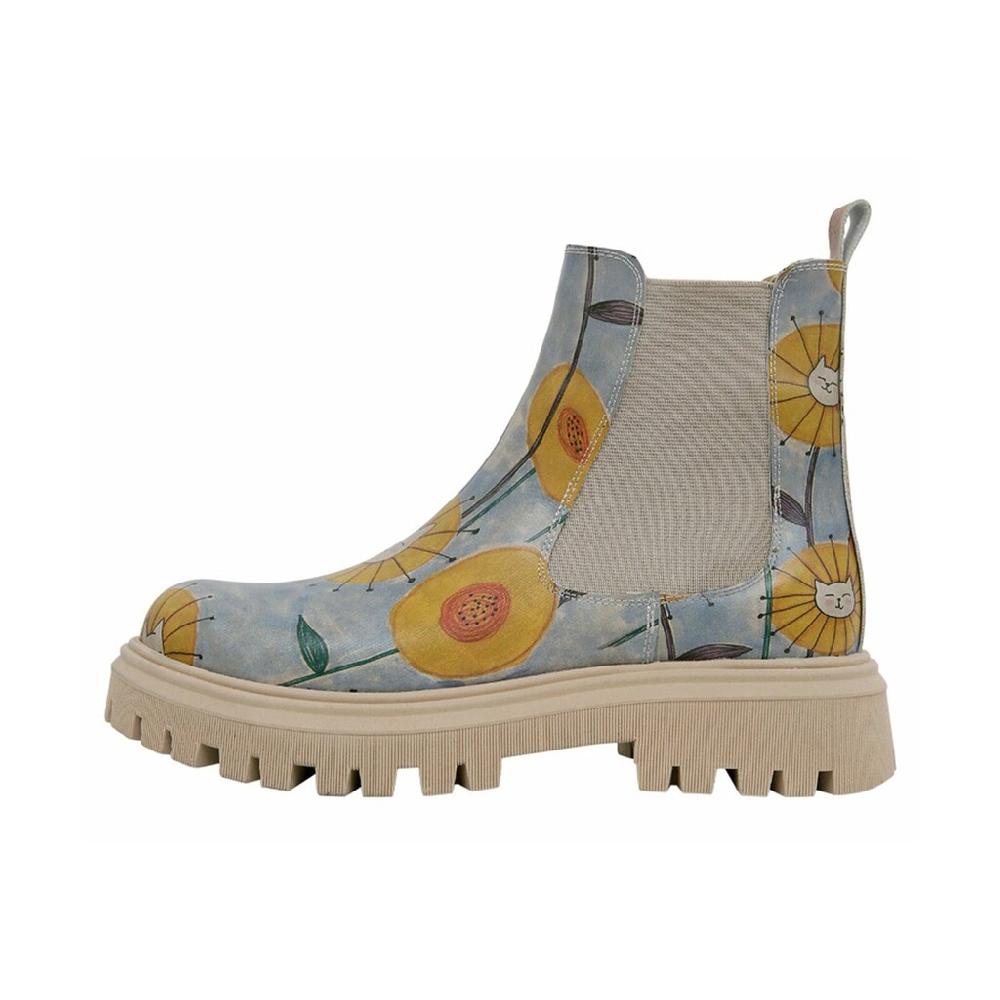 DOGO Chelseaboots »Damen Aura Cat Flower Vegan Damen Boots / Female« Vegan Online Bestellen