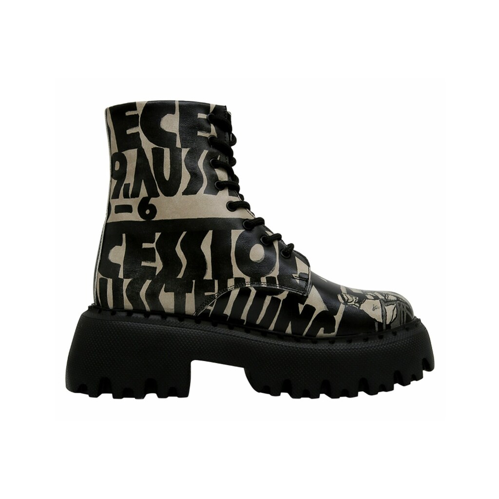 DOGO Chelseaboots »Damen Navy Supper Blackwhite Vegan Damen Boots / Female« Vegan ▷ Für