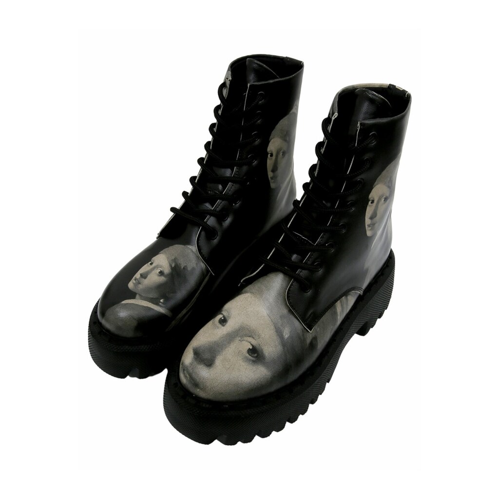 DOGO Chelseaboots »Girl With A Pearl Earring BW« Vegan Bestellen