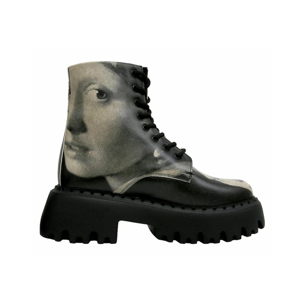 DOGO Chelseaboots »Girl With A Pearl Earring BW« Vegan Bestellen