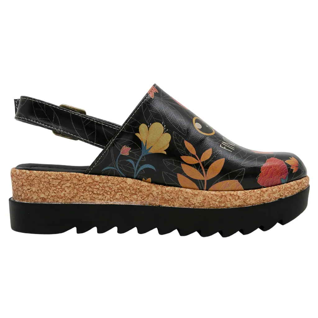DOGO Clog »Damen Akita Find The Cat Vegan Damen Clog« Vegan Online Kaufen
