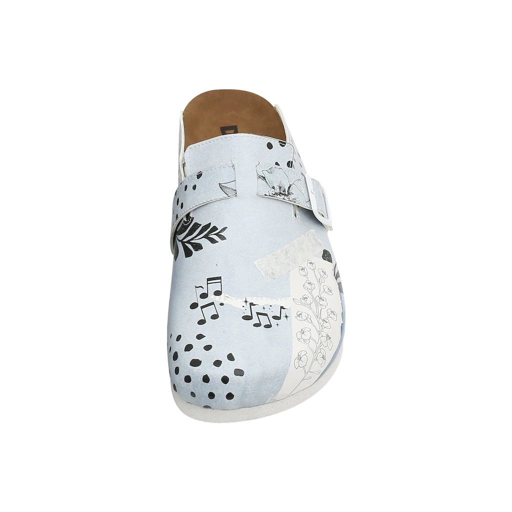 DOGO Hausschuh »Damen Comfie Birds Chirping Vegan Damen Sandalen/ Sandaletten /« Vegan