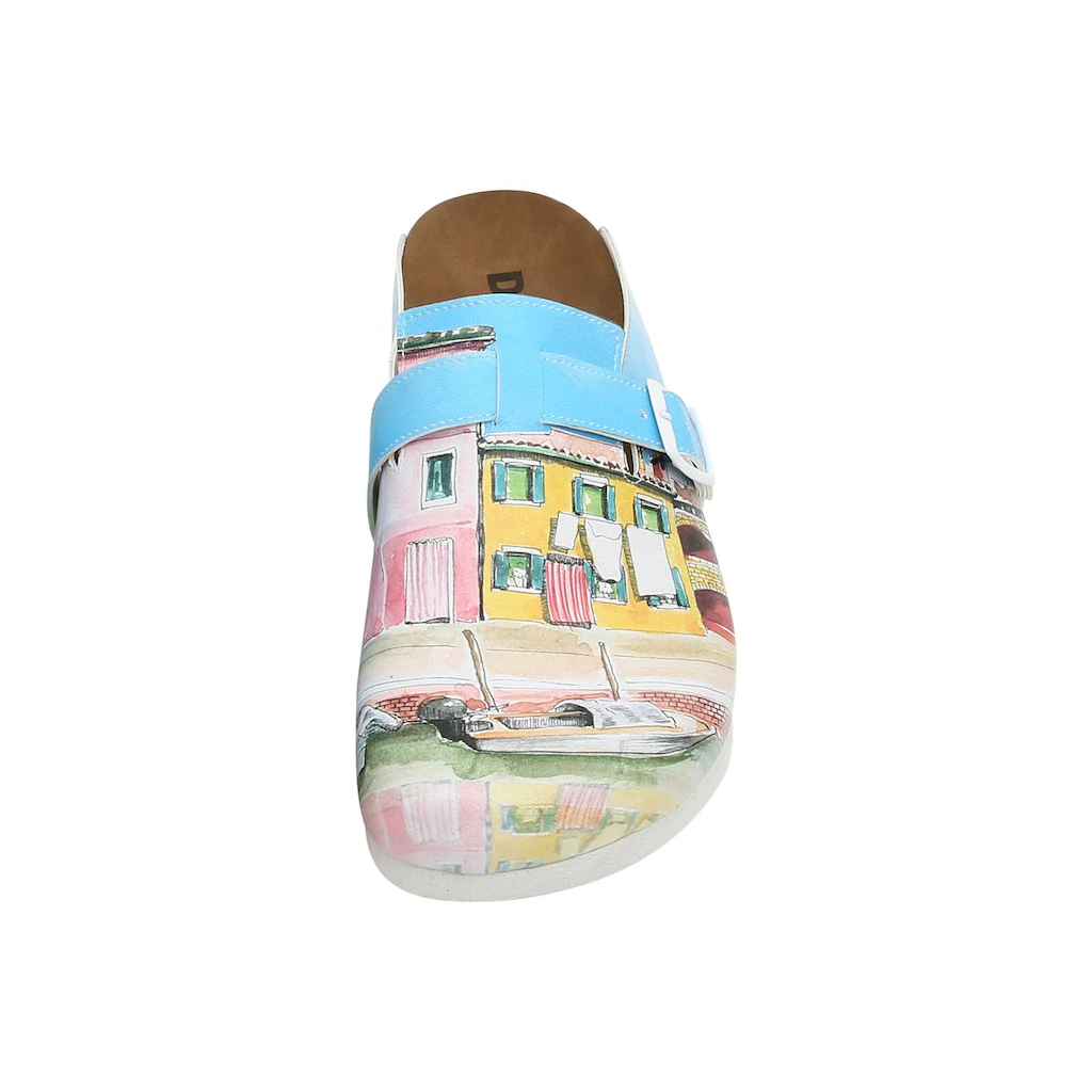 DOGO Hausschuh »Damen Comfie Burano Island Vegan Damen Sandalen/ Sandaletten /« Vegan