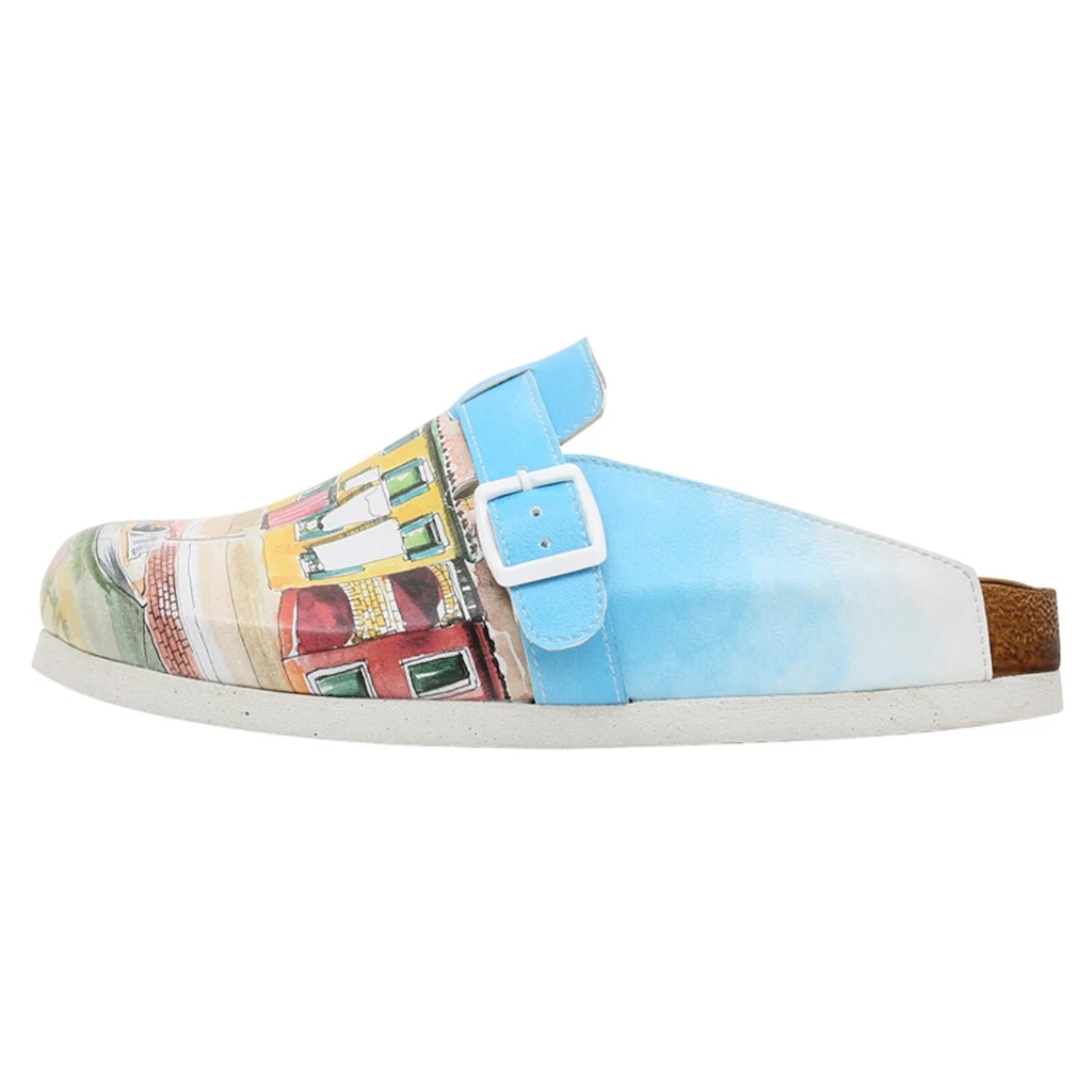 DOGO Hausschuh »Damen Comfie Burano Island Vegan Damen Sandalen/ Sandaletten /« Vegan