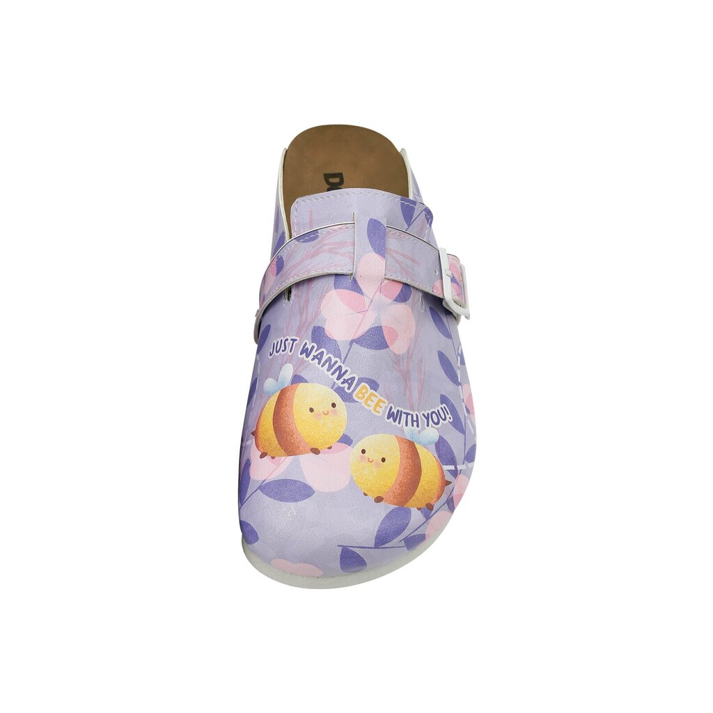 DOGO Hausschuh »Damen Comfie Just Wanna Bee With You Vegan Damen Sandalen/« Vegan