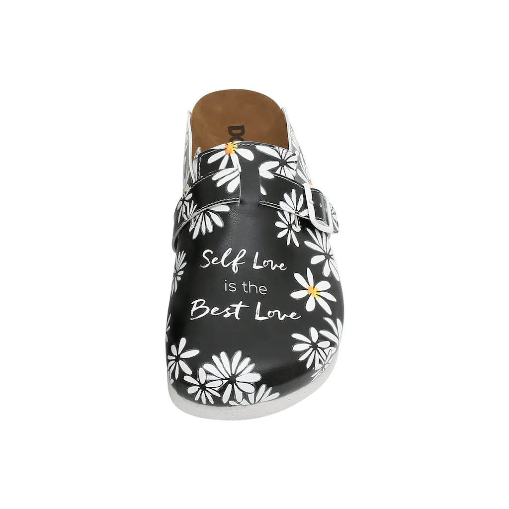 DOGO Hausschuh »Damen Comfie Self Love Is The Best Love Vegan Damen Sandalen/« Vegan