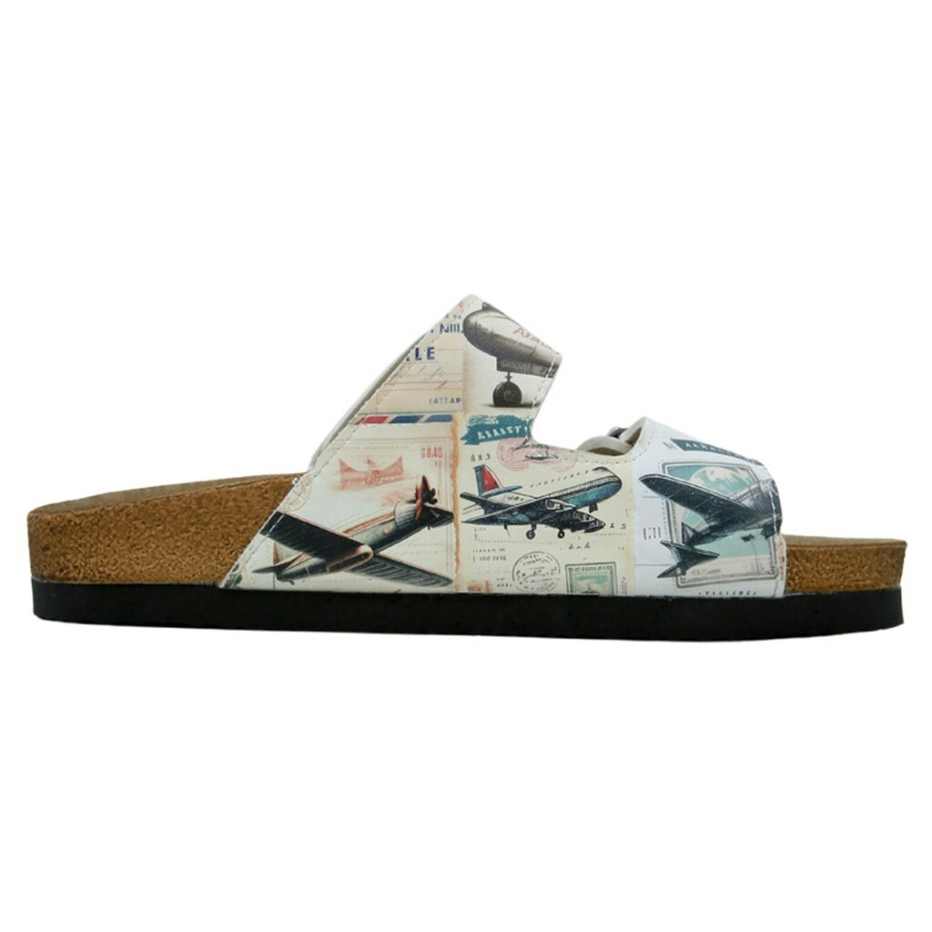 DOGO Pantolette »Damen Stella Aeroplanes Vegan Damen Sandalen/ Sandaletten /« Vegan Online Kaufen