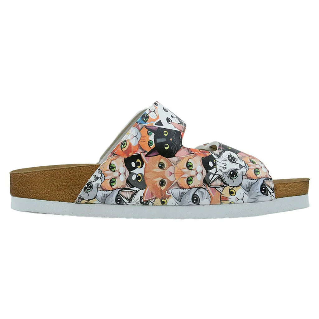 DOGO Pantolette »Damen Stella Cat Audience Vegan Damen Sandalen/ Sandaletten /« Vegan Online Kaufen