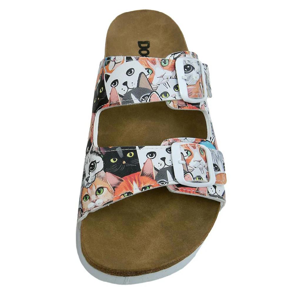 DOGO Pantolette »Damen Stella Cat Audience Vegan Damen Sandalen/ Sandaletten /« Vegan Online Kaufen