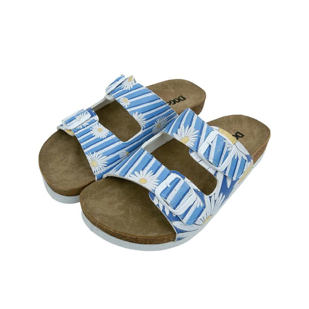 DOGO Pantolette »Damen Stella Daisy Stripes Vegan Damen Sandalen/ Sandaletten /« Vegan ▷ Für