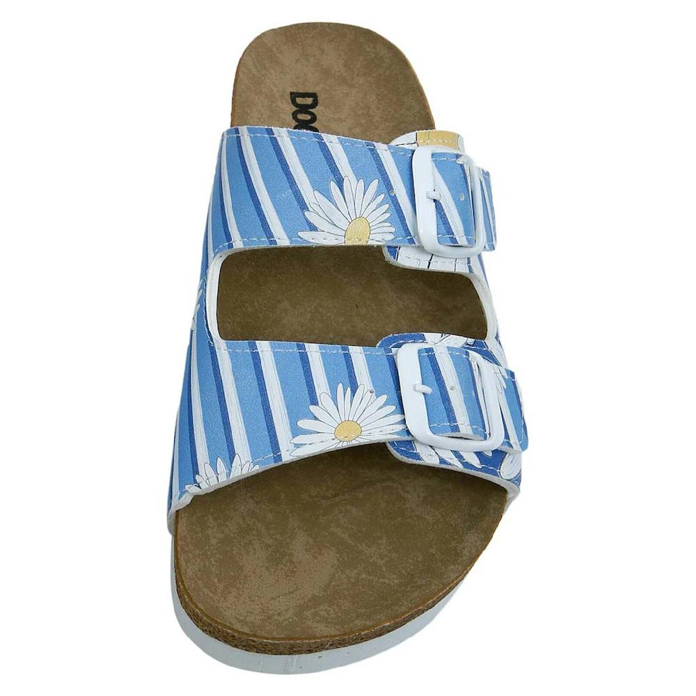 DOGO Pantolette »Damen Stella Daisy Stripes Vegan Damen Sandalen/ Sandaletten /« Vegan ▷ Für