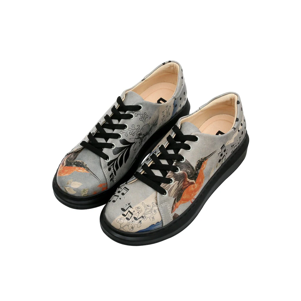 DOGO Plateausneaker »Damen Myra Birds Chirping Vegan Damen Sneaker / Female« Vegan Auf Rechnung