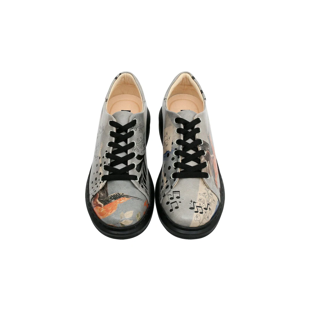 DOGO Plateausneaker »Damen Myra Birds Chirping Vegan Damen Sneaker / Female« Vegan Auf Rechnung