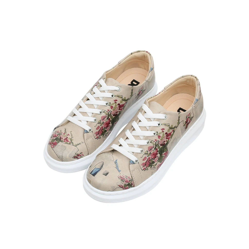 DOGO Plateausneaker »Damen Myra Paperflower Vegan Damen Sneaker / Female« Vegan Auf Raten