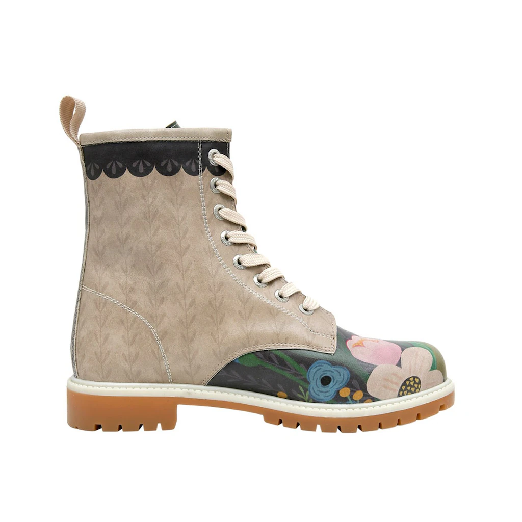 DOGO Schnürboots »Damen Boots Bear And Flowers Vegan Damen Boots / Female« Vegan Online Bestellen