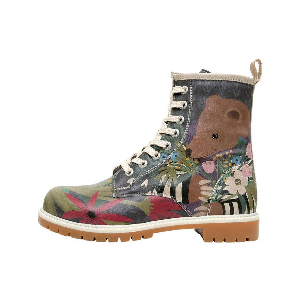 DOGO Schnürboots »Damen Boots Bear And Flowers Vegan Damen Boots / Female« Vegan online bestellen