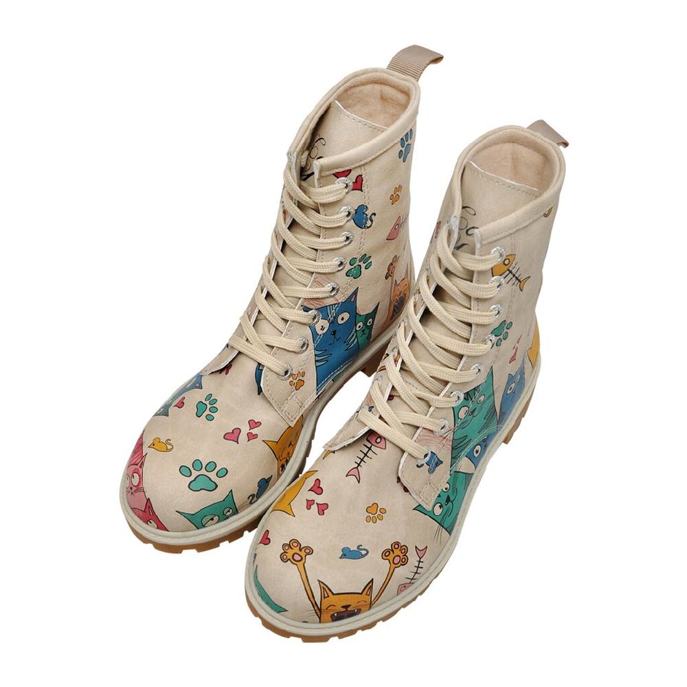 DOGO Schnürboots »Damen Boots Cat Lovers Vegan Damen Boots / Female« Vegan Online Bestellen