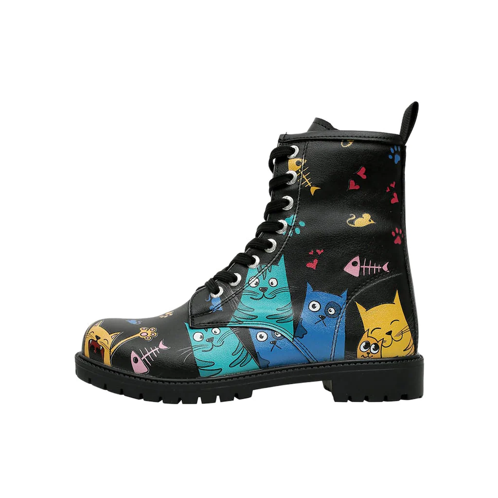 DOGO Schnürboots »Damen Boots Cat Lovers Vegan Damen Boots / Female« Vegan Online Bestellen