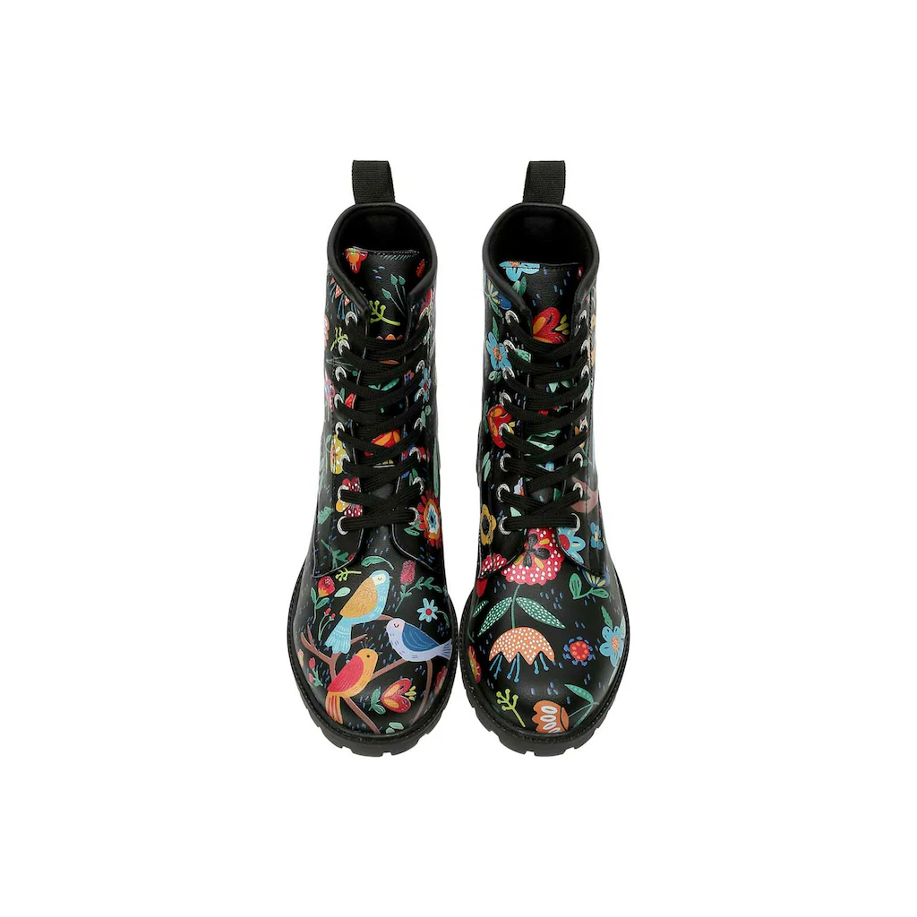 DOGO Schnürboots »Damen Boots Flower & Birds Vegan Damen Boots / Female« Vegan Bestellen