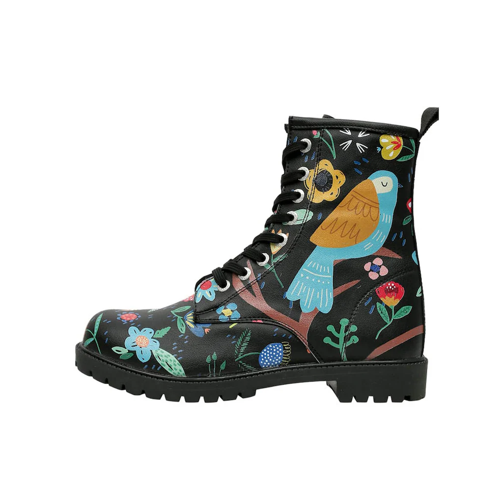 DOGO Schnürboots »Damen Boots Flower & Birds Vegan Damen Boots / Female« Vegan Bestellen