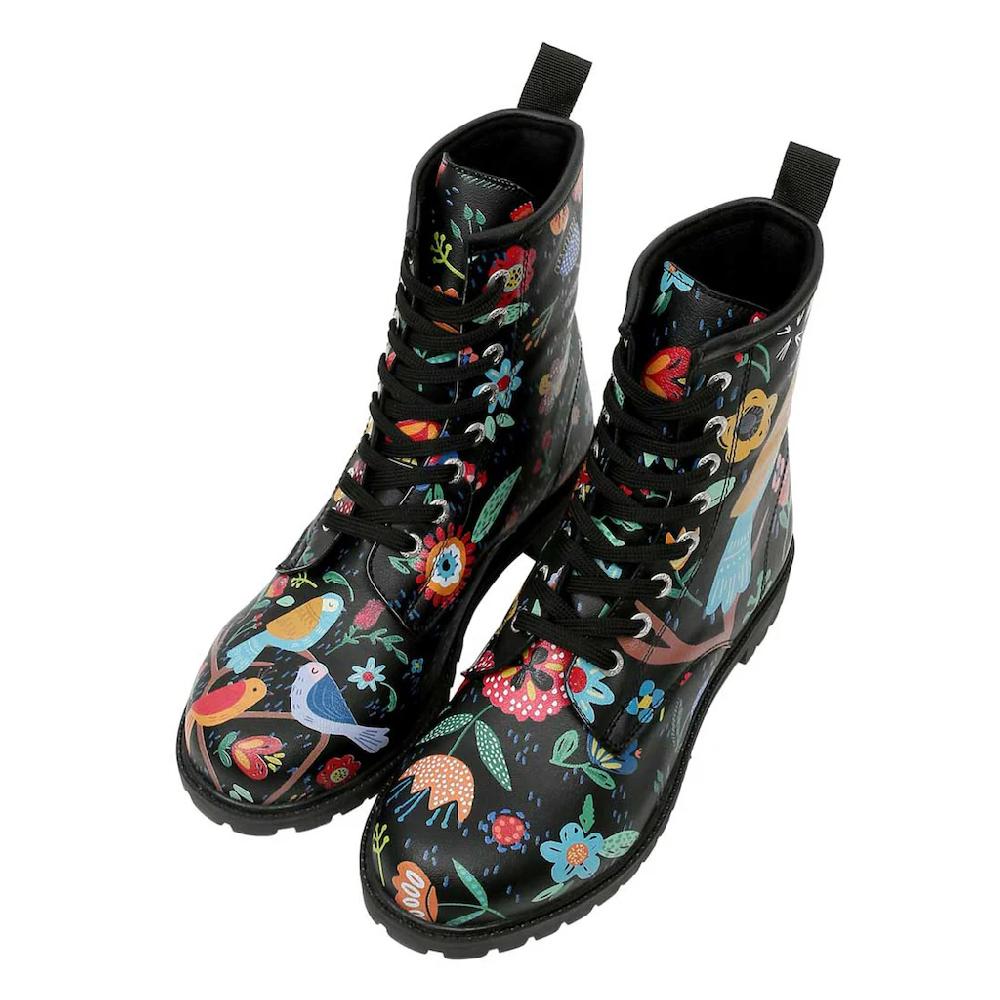 DOGO Schnürboots »Damen Boots Flower & Birds Vegan Damen Boots / Female« Vegan bestellen