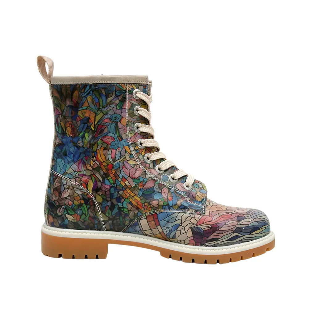 DOGO Schnürboots »Damen Boots Mosaical Vegan Damen Boots / Female« Vegan