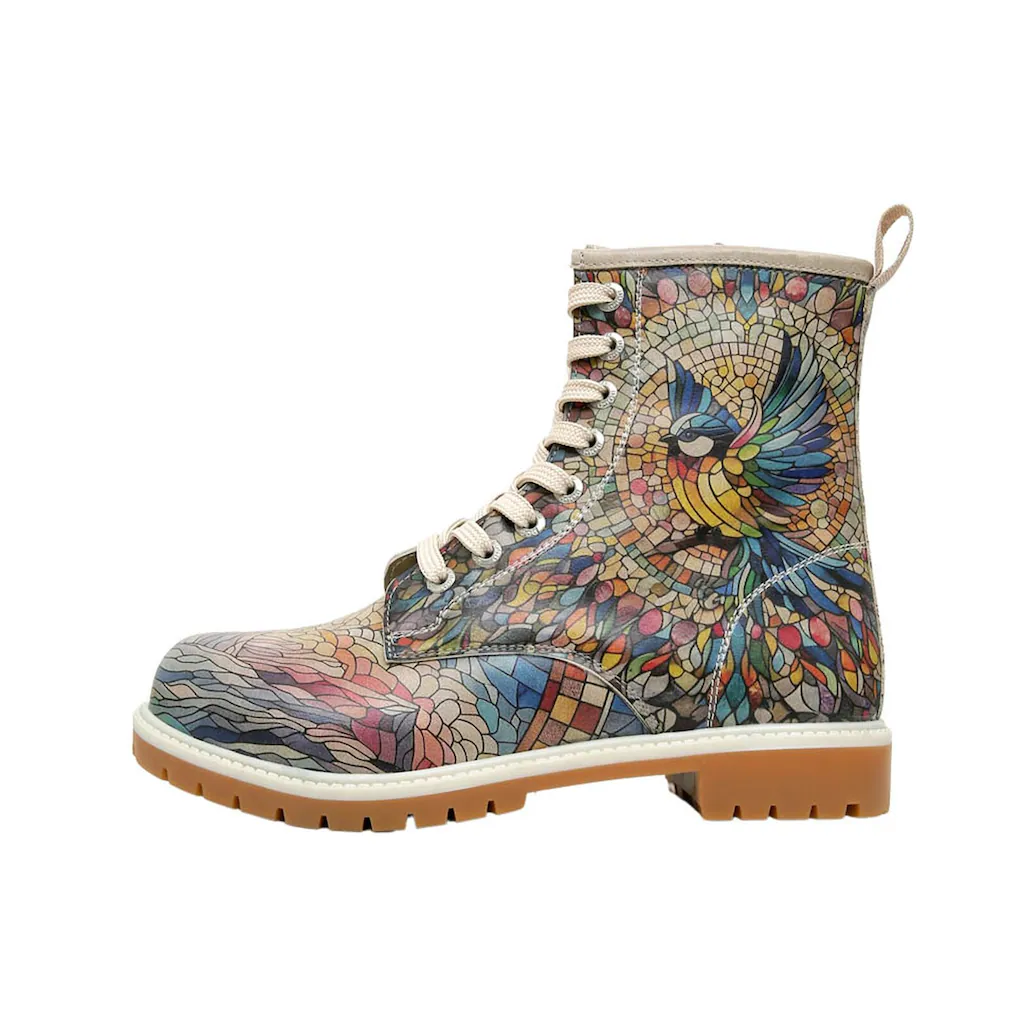 DOGO Schnürboots »Damen Boots Mosaical Vegan Damen Boots / Female« Vegan