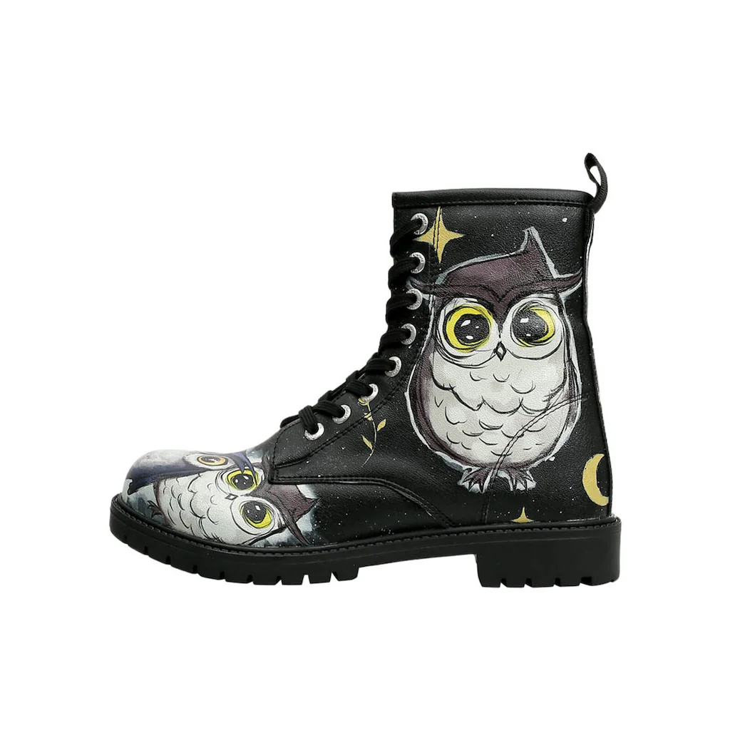 DOGO Schnürboots »Damen Boots Owls Family Vegan Damen Boots / Female« Vegan Online Kaufen