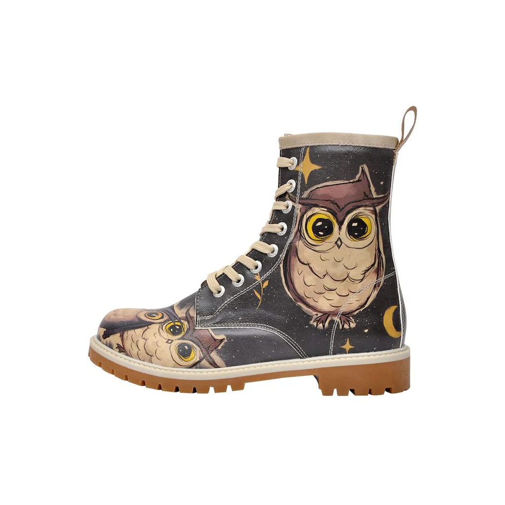 DOGO Schnürboots »Damen Boots Owls Family Vegan Damen Boots / Female« Vegan kaufen