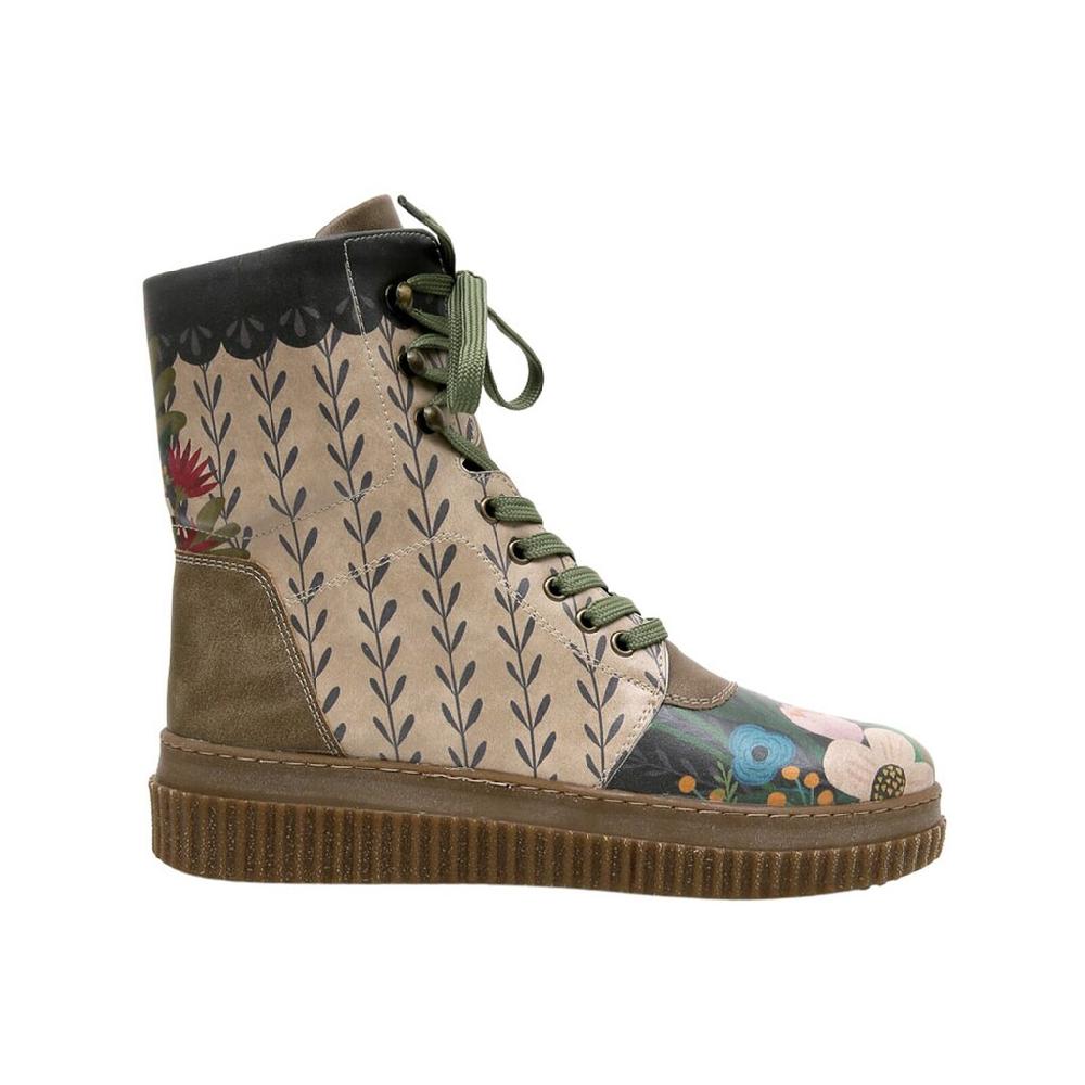 DOGO Schnürboots »Damen Future Boots Bear And Flowers Vegan Damen Boots / Female« Vegan Kaufen