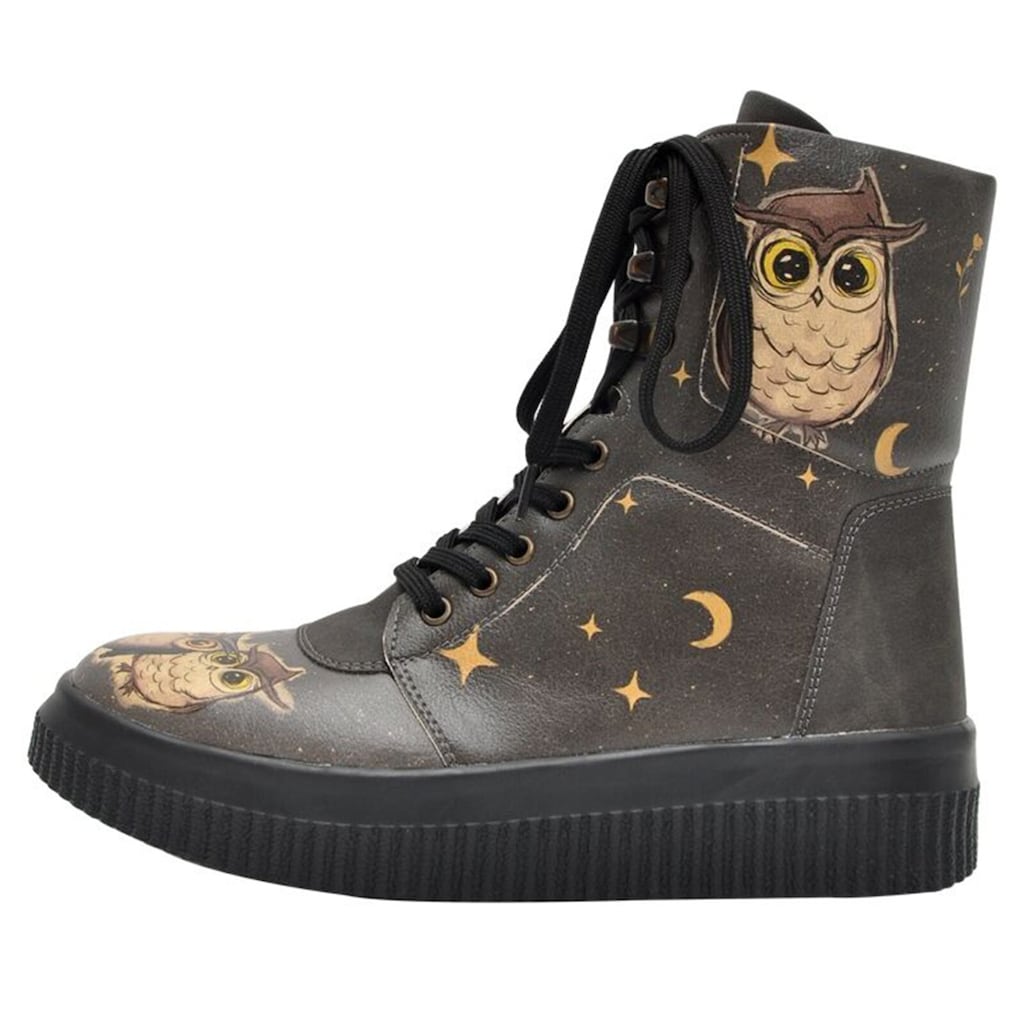 DOGO Schnürboots »Damen Future Boots Owls Family Vegan Damen Boots / Female« Vegan Kaufen